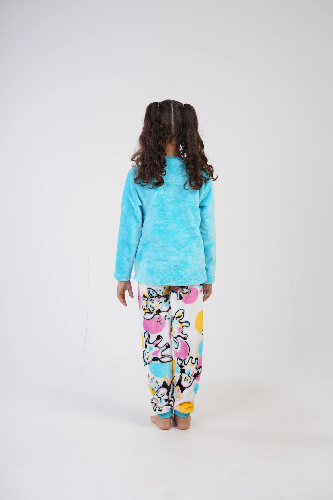 Piżama dziewczęca Vienetta  Freaky Giraffe niebieska r. 128-164