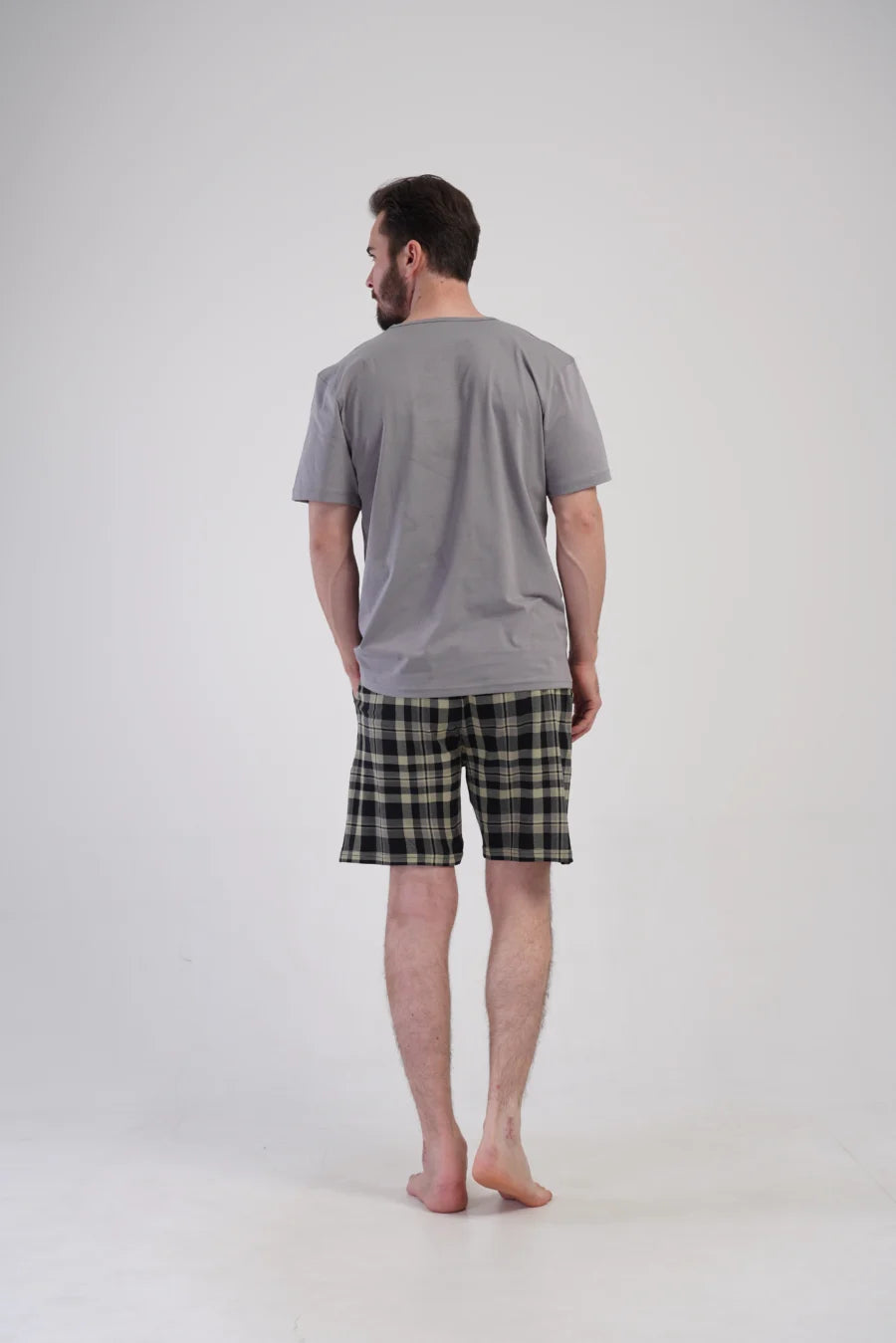 Piżama Męska Vienetta Chess player, Szara, r. 1XL-4XL