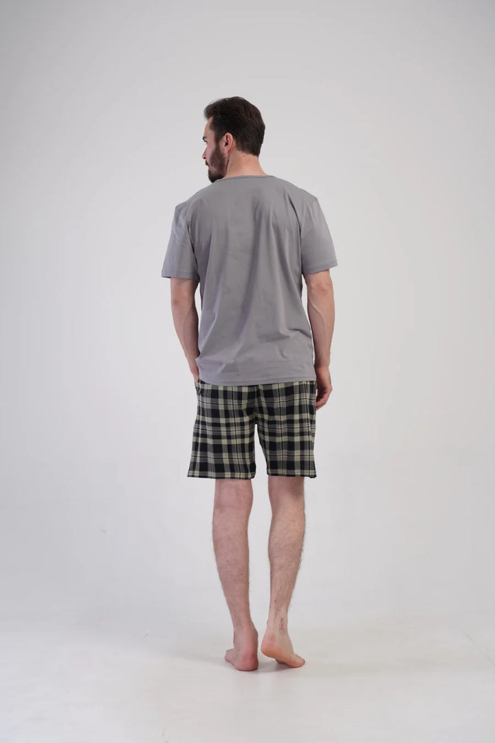 Piżama Męska Vienetta Chess player, Szara, r. 1XL-4XL