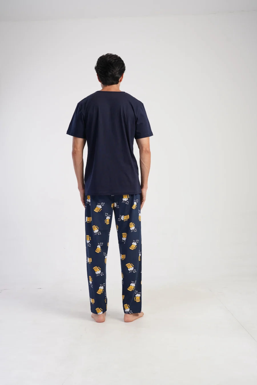 Piżama Męska Vienetta Beer Chill, Granatowy, r. M-XXL