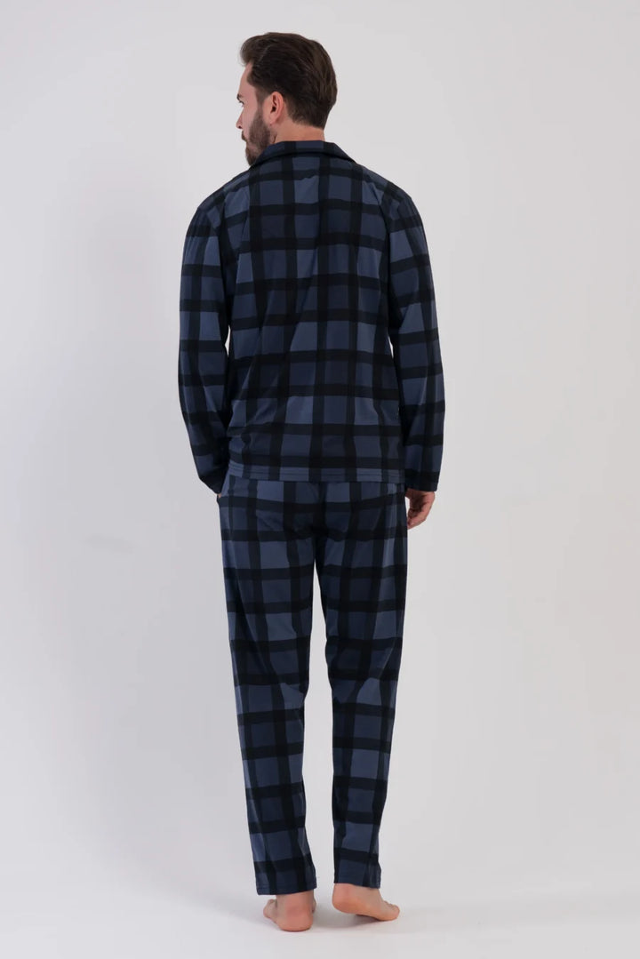 Piżama Męska Vienetta Navy Classic, Granatowy, r. 1XL-4XL