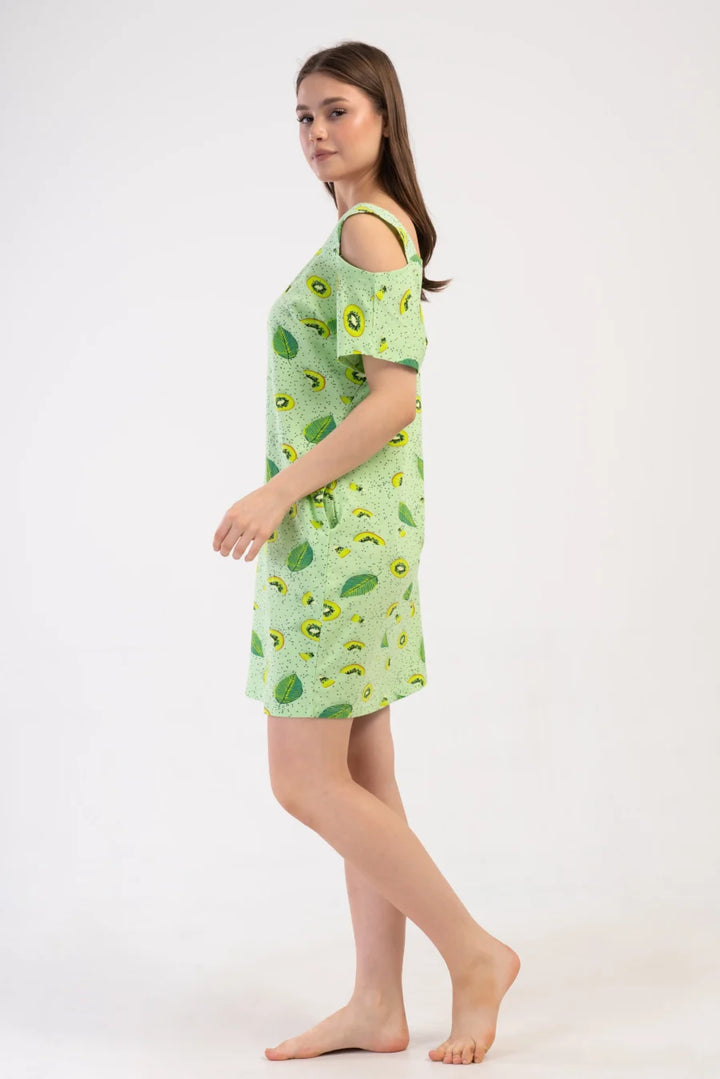 Koszula Nocna Vienetta Kiwi Breeze, Zielony, r. S-XL