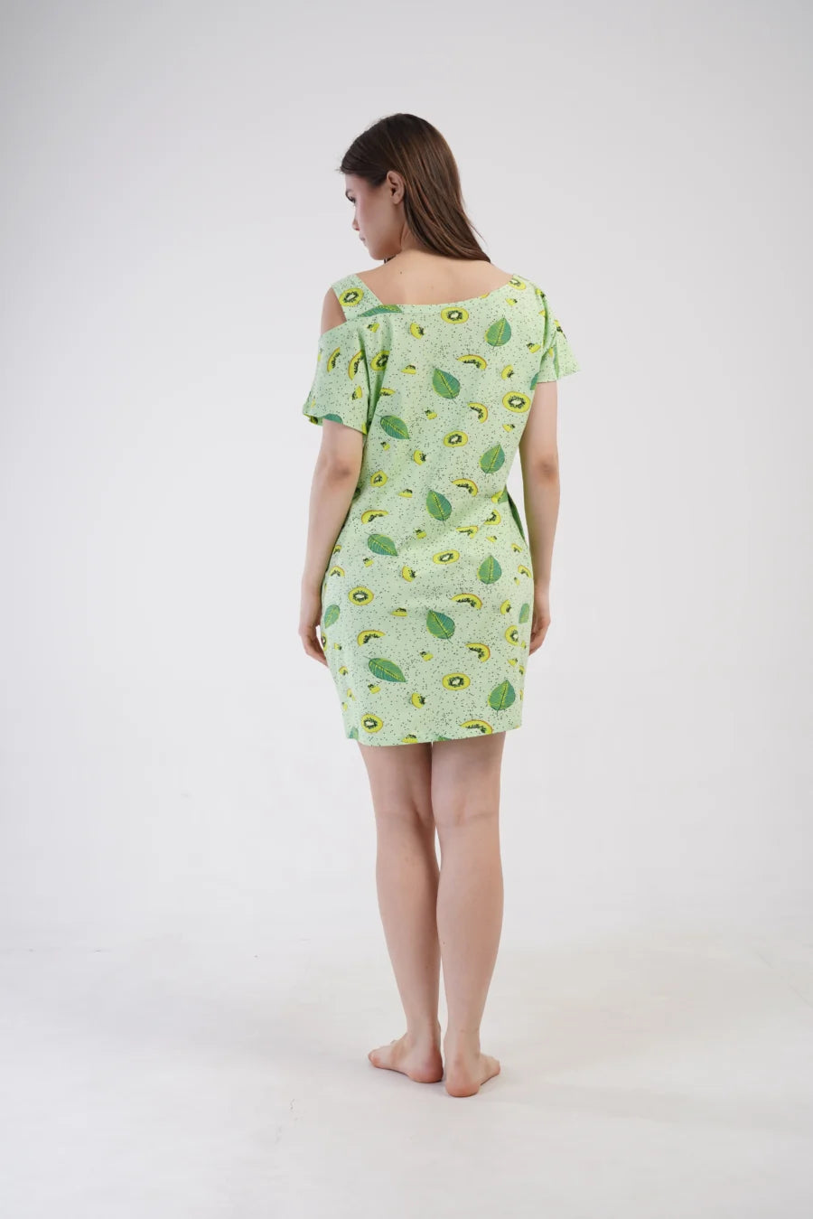 Koszula Nocna Vienetta Kiwi Breeze, Zielony, r. S-XL