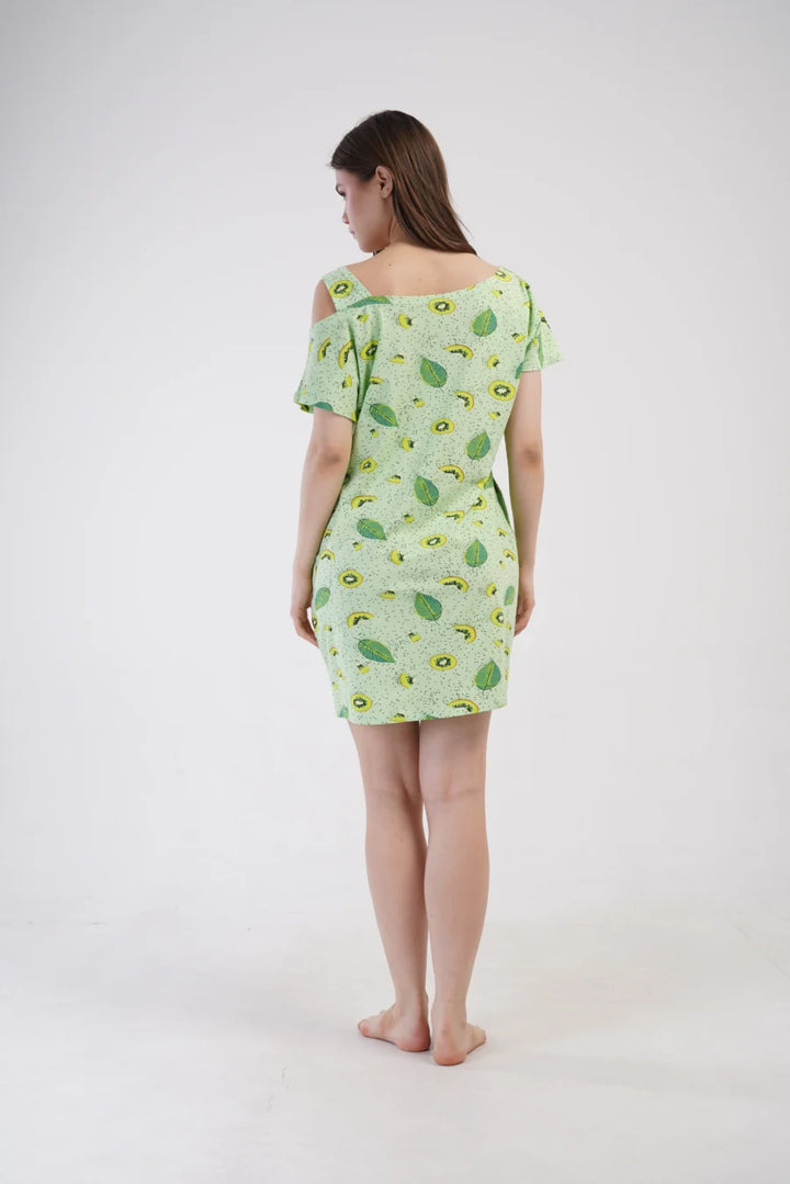 Koszula Nocna Vienetta Kiwi Breeze, Zielony, r. S-XL