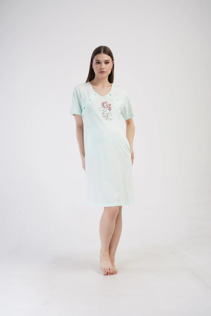 Koszula do Karmienia Vienetta Suprise, Miętowy, r. M-XXL