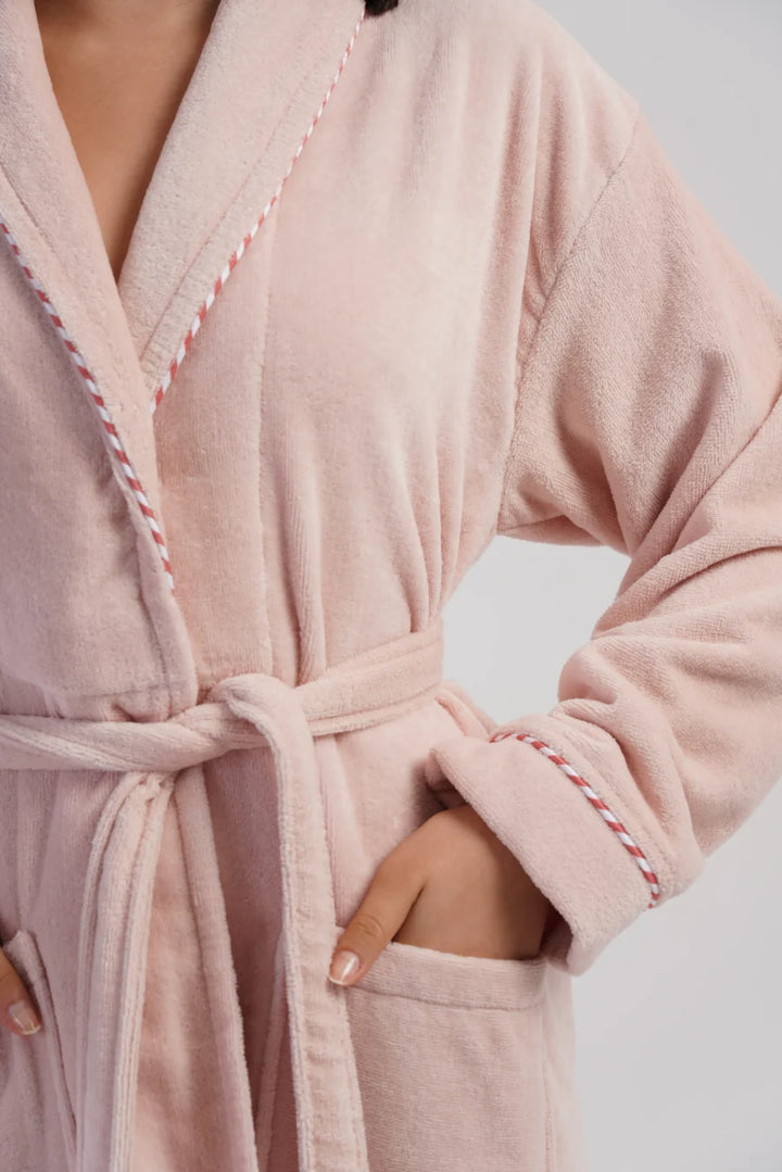 Szlafrok damski Vienetta Soft Rose, Różowy, r. M-XXL