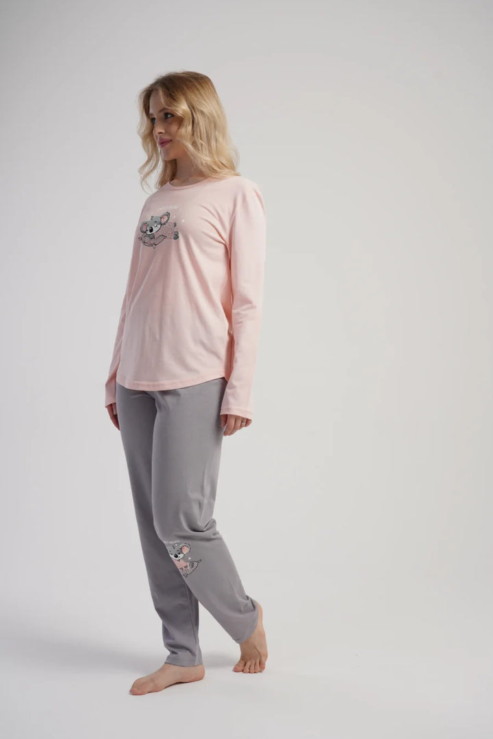 Piżama Damska Vienetta Sweet Dreams, Różowy, r. S-XL