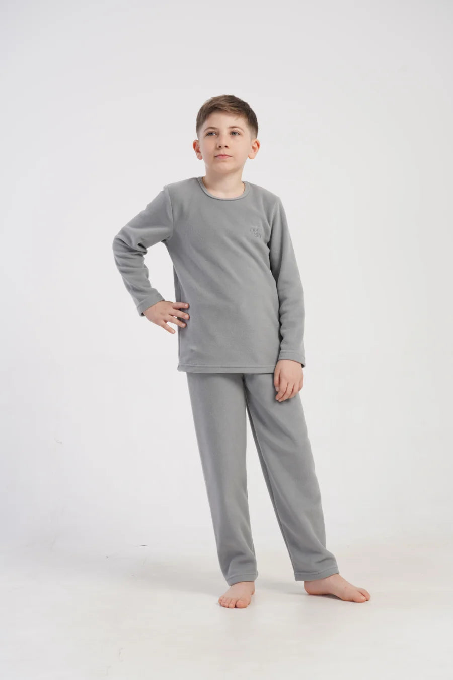 Piżama chłopięca Vienetta Warm Cloud, Szary, r. 128-158