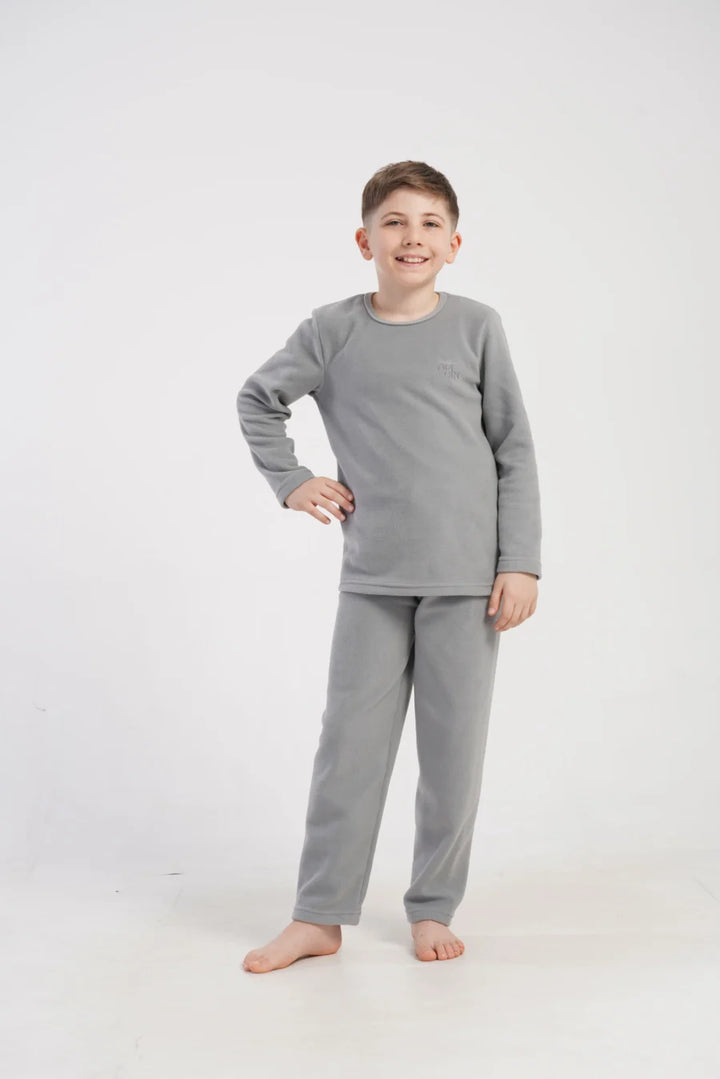 Piżama chłopięca Vienetta Warm Cloud, Szary, r. 128-158