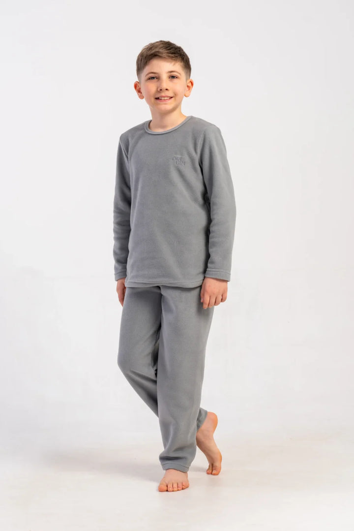 Piżama chłopięca Vienetta Warm Cloud, Szary, r. 128-158