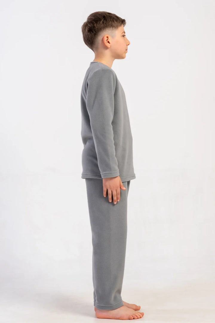 Piżama chłopięca Vienetta Warm Cloud, Szary, r. 128-158