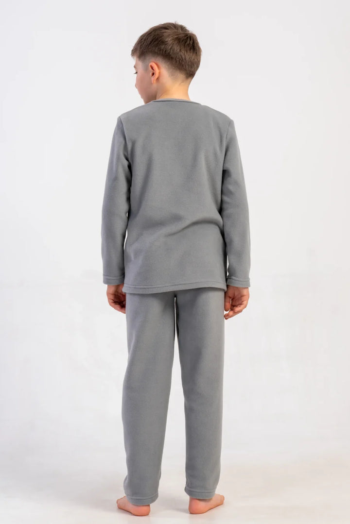 Piżama chłopięca Vienetta Warm Cloud, Szary, r. 128-158