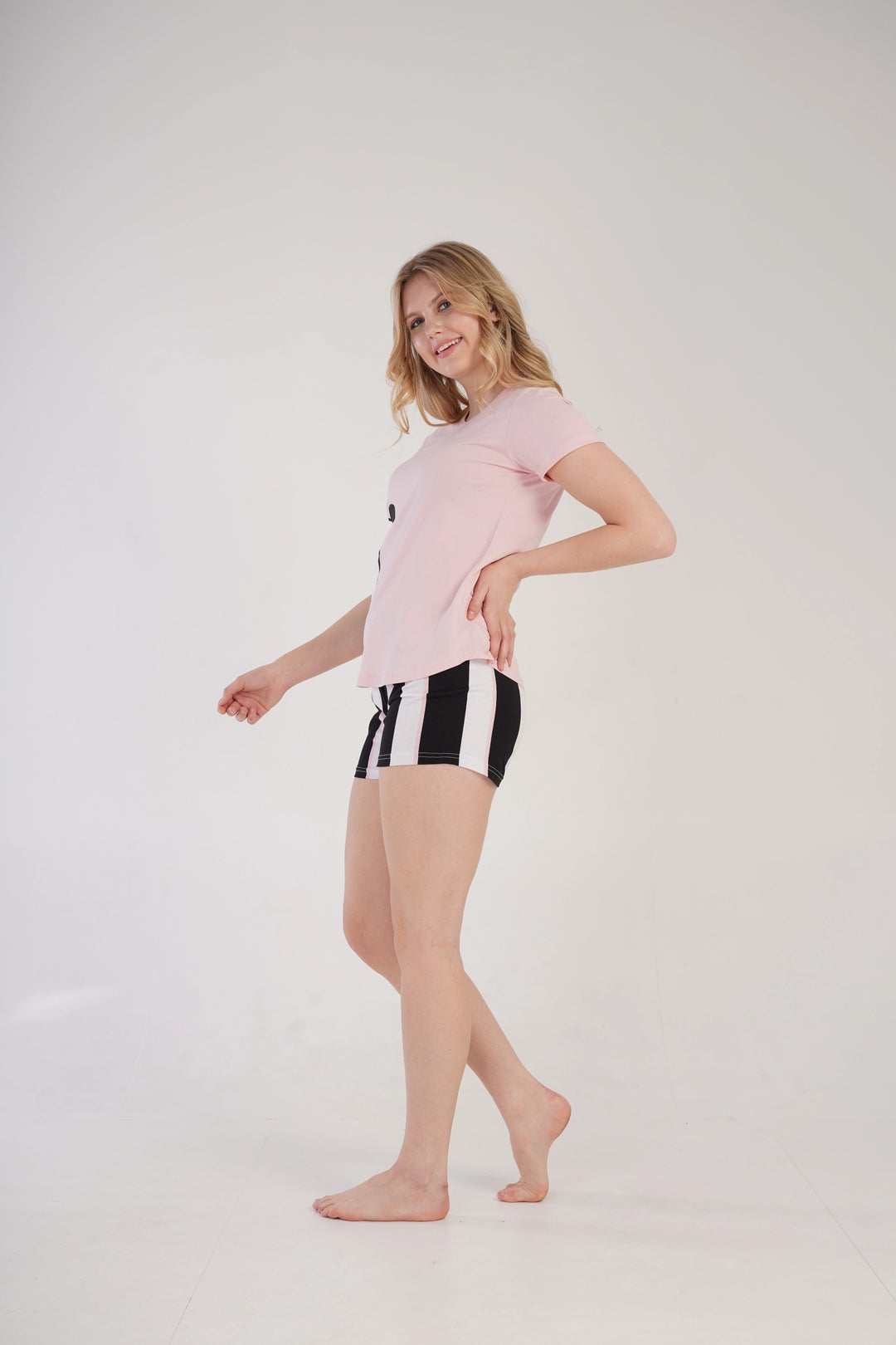 Piżama Damska Vienetta Playful Panda Pink, różowa, r. S-XL