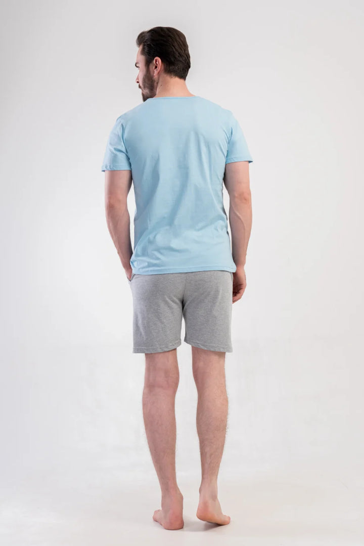 Piżama Męska Vienetta Lazy Comfort, Niebieski, r. M-XXL