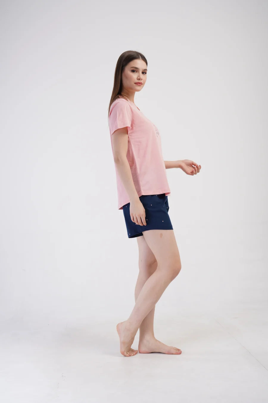 Piżama Damska Vienetta Follow your dreams, Różowy, r. 1XL-4XL