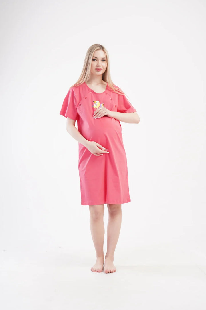 Koszula do Karmienia Vienetta Hello Little One, Czerwony, r. S-XL