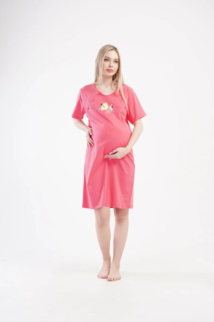 Koszula do Karmienia Vienetta Hello Little One, Czerwony, r. S-XL