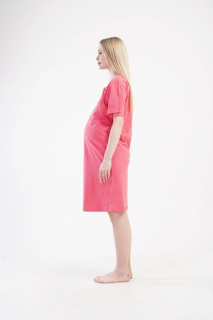 Koszula do Karmienia Vienetta Hello Little One, Czerwony, r. S-XL