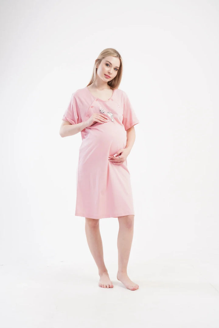 Koszula do Karmienia Vienetta Mommy, Różowy, r. M-XXL