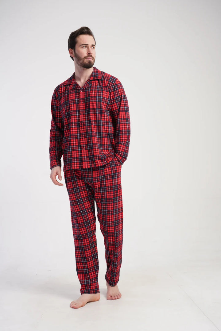 Piżama Męska Vienetta Red Vibes, Czerwony, r. M-XXL