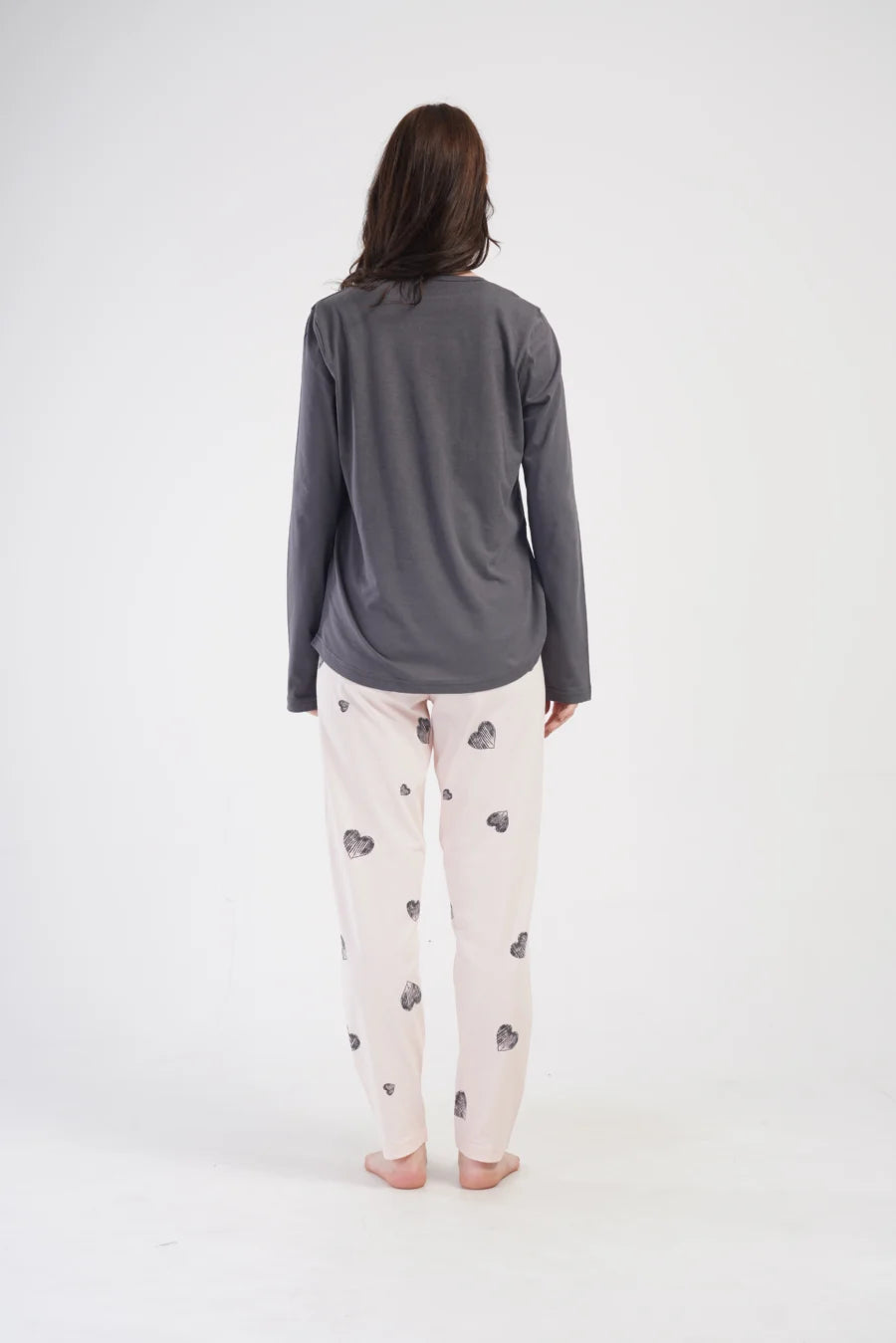 Piżama Damska Vienetta Love to do, Szary, r. 1XL-4XL