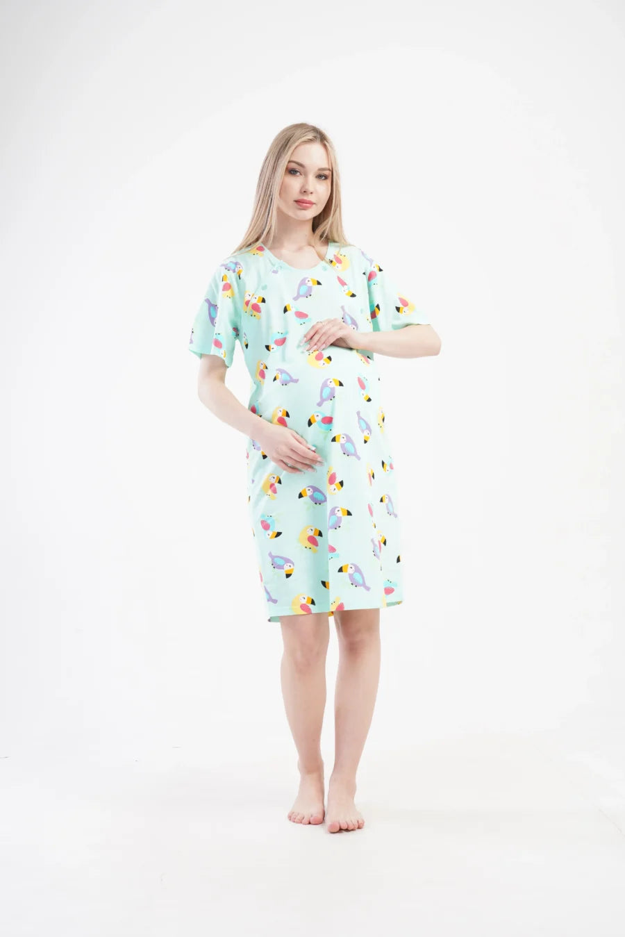 Komplet Damski Vienetta Parrots, Koralowy, r. S-XL