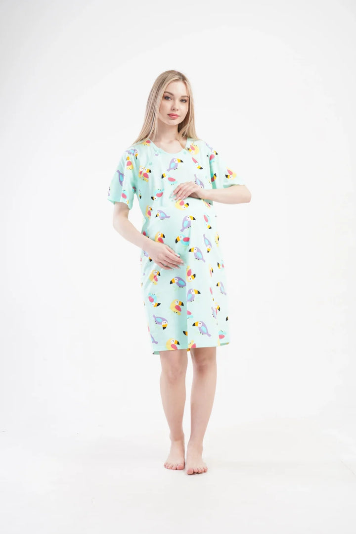 Komplet Damski Vienetta Parrots, Koralowy, r. S-XL