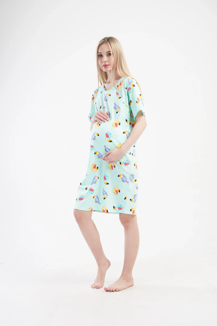 Komplet Damski Vienetta Parrots, Koralowy, r. S-XL