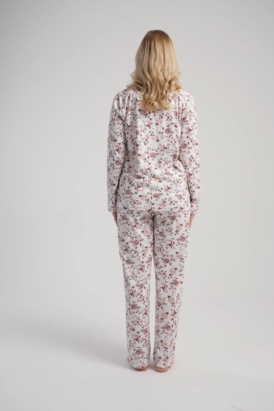 Piżama Damska Vienetta Floral Charm, Biały, r. M-XXL