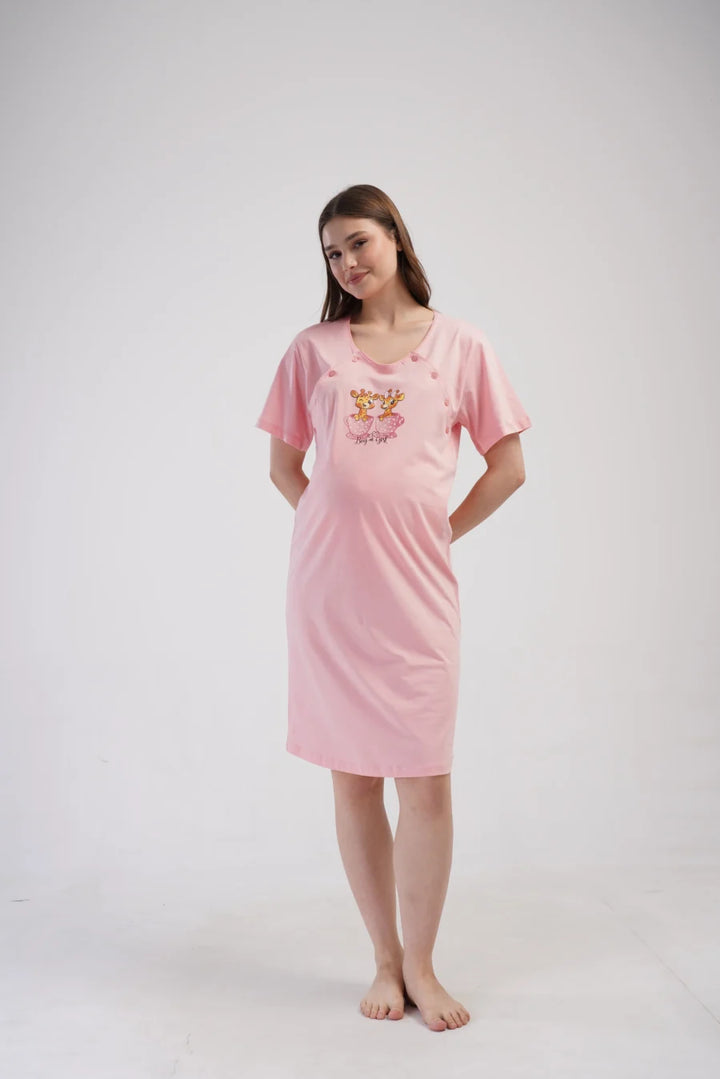 Koszula do Karmienia Vienetta Boy or Girl, Różowy, r. S-XL