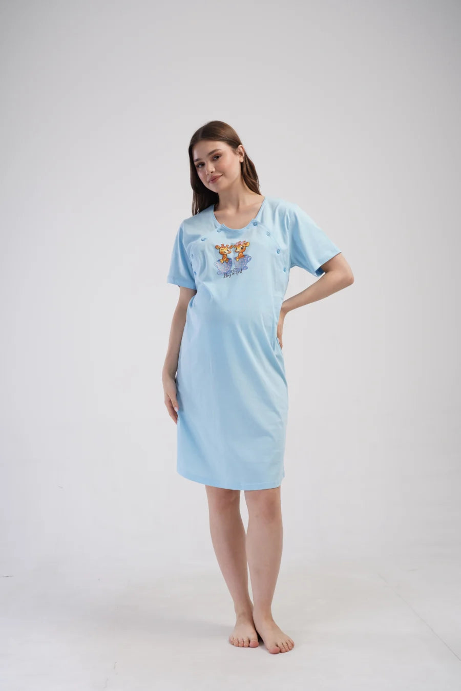 Koszula do Karmienia Vienetta Boy or Girl, Niebieski, r. S-XL