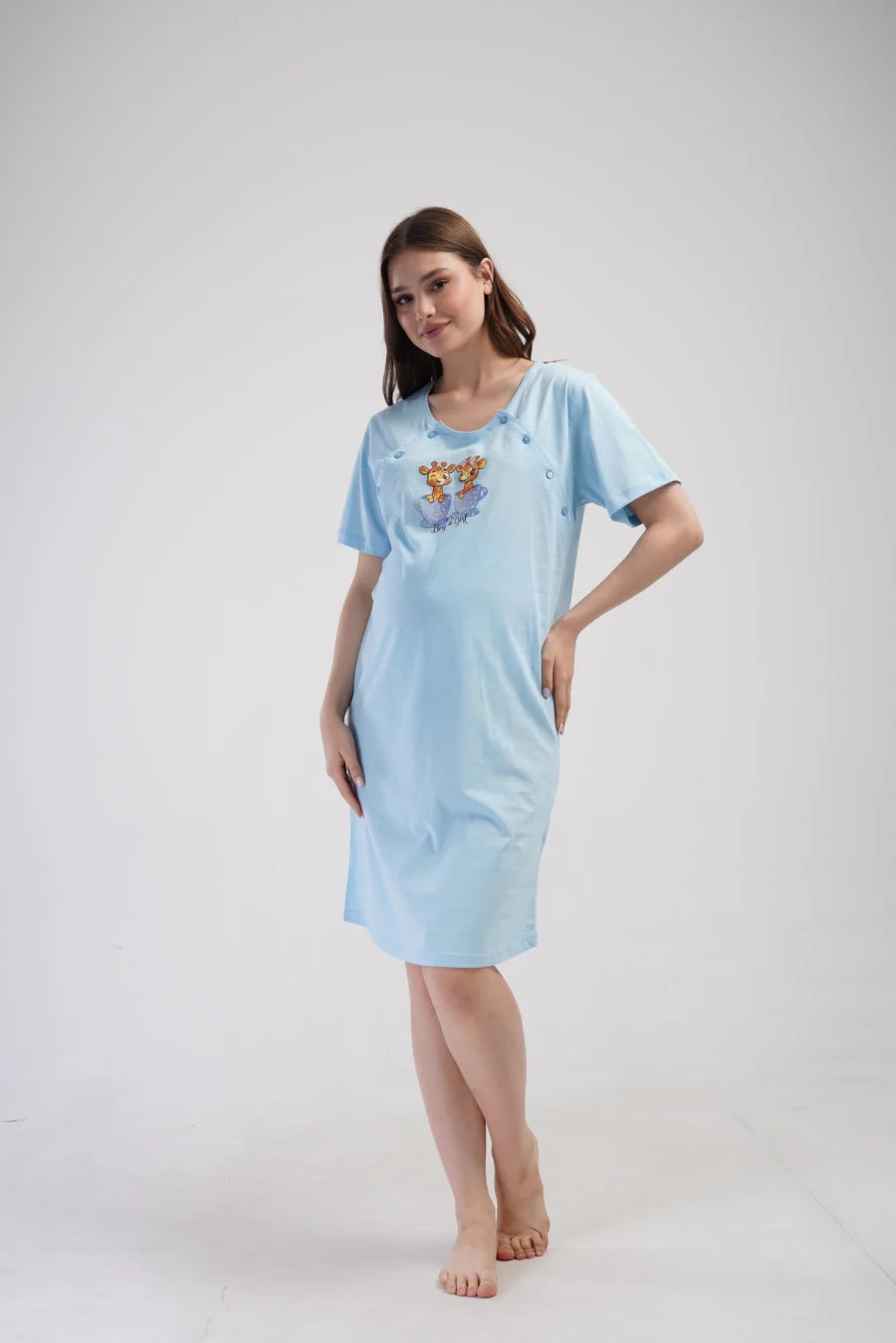 Koszula do Karmienia Vienetta Boy or Girl, Niebieski, r. S-XL