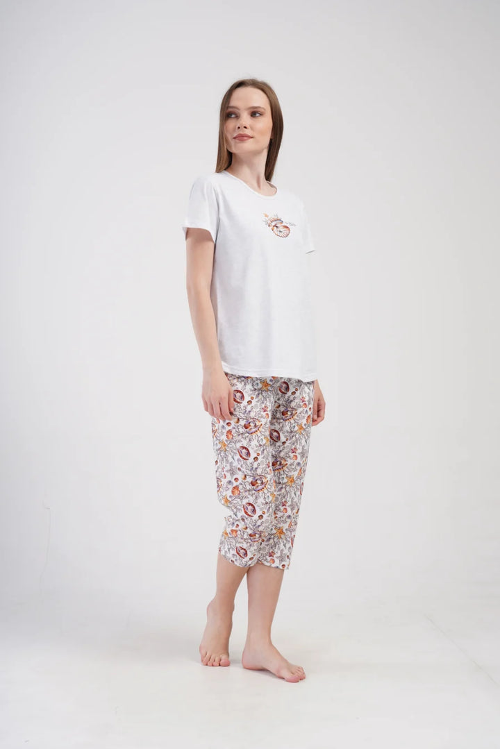 Piżama Damska Vienetta The Sea, Szary, r. M-XXL