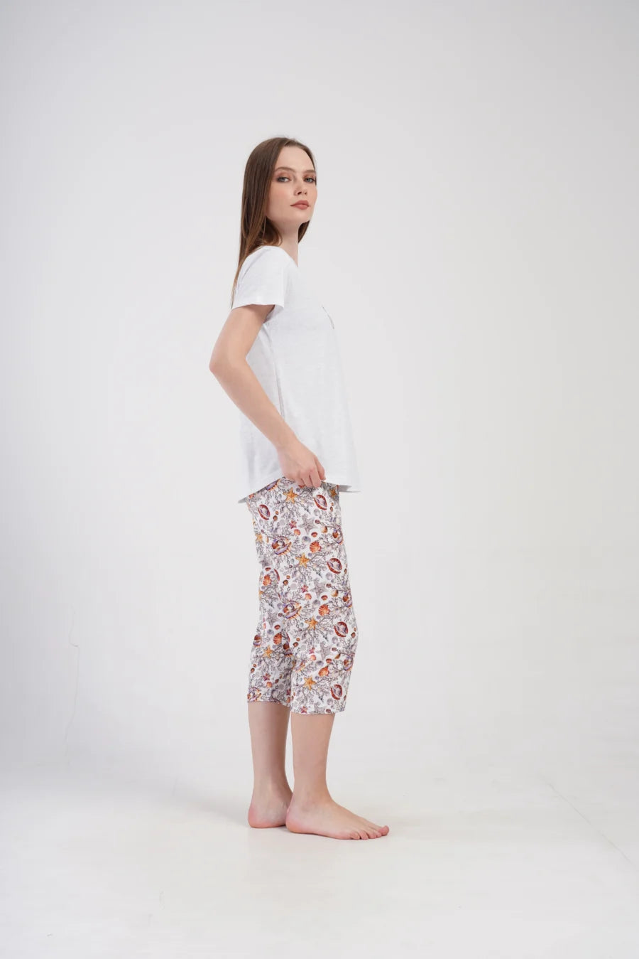 Piżama Damska Vienetta The Sea, Szary, r. M-XXL