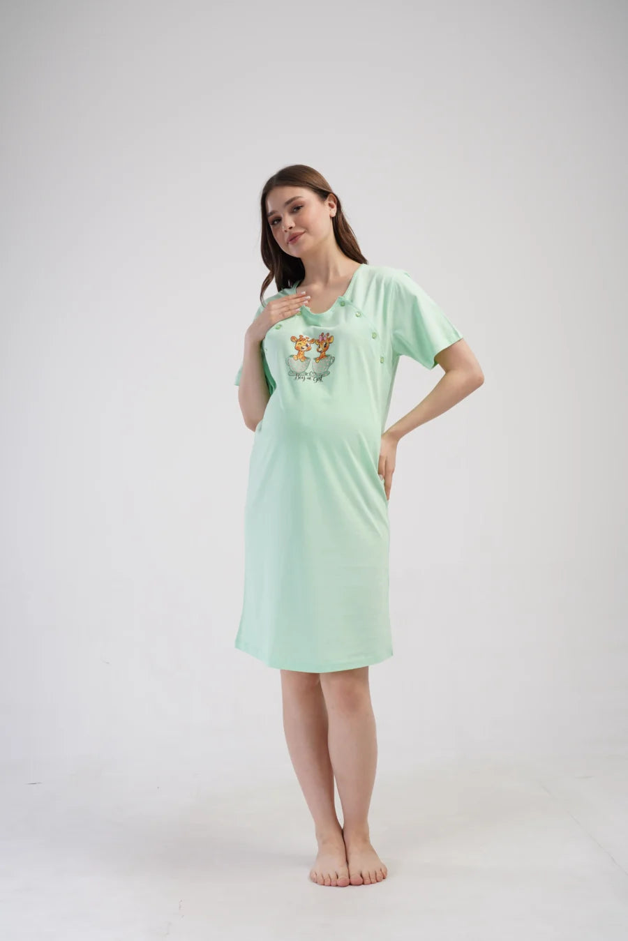 Koszula do Karmienia Vienetta Boy or Girl, Zielony, r. S-XL