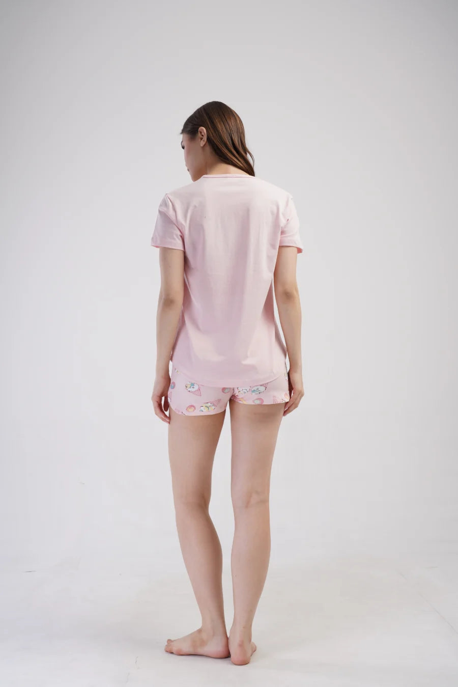 Piżama Damska Vienetta Icecream, Różowy, S -XL