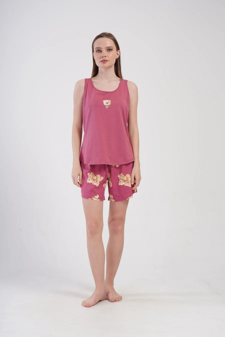 Piżama Damska Vienetta Believe, Różowy, S -XL