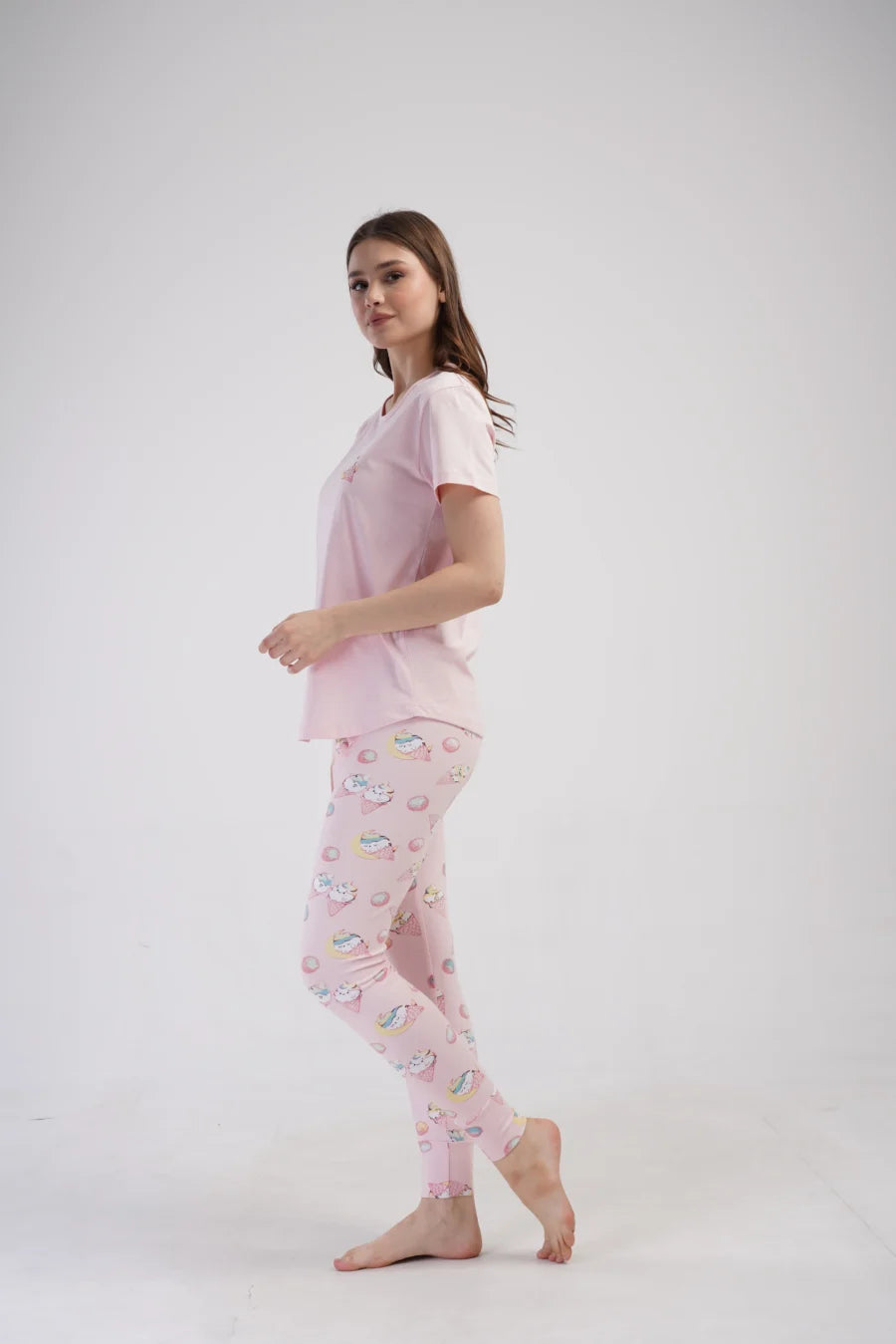 Piżama Damska Vienetta Sweet Things, Różowy, r. S-XL