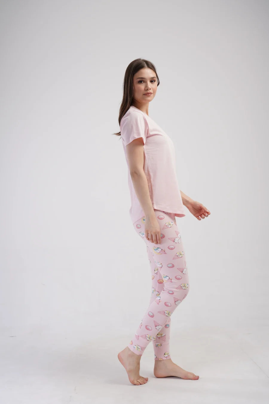 Piżama Damska Vienetta Sweet Things, Różowy, r. S-XL