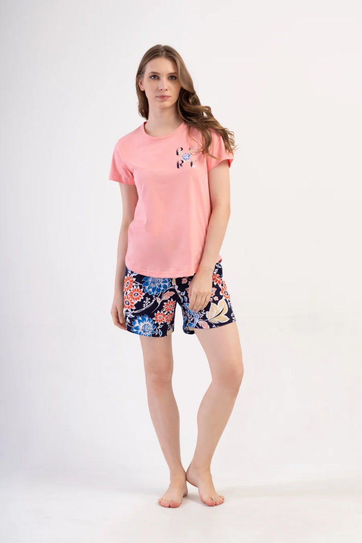 Piżama Damska Vienetta Pure, Różowy, S -XL