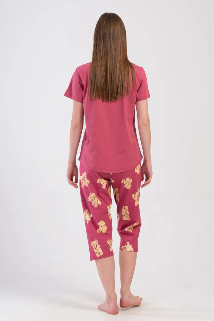 Piżama Damska Vienetta Nope Teddy, Różowy, r. M-XXL