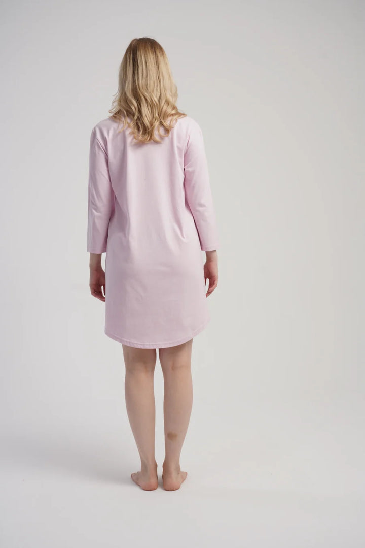 Koszula Nocna Damska Vienetta, Sweet Comfort, Różowy, r. M - XXL