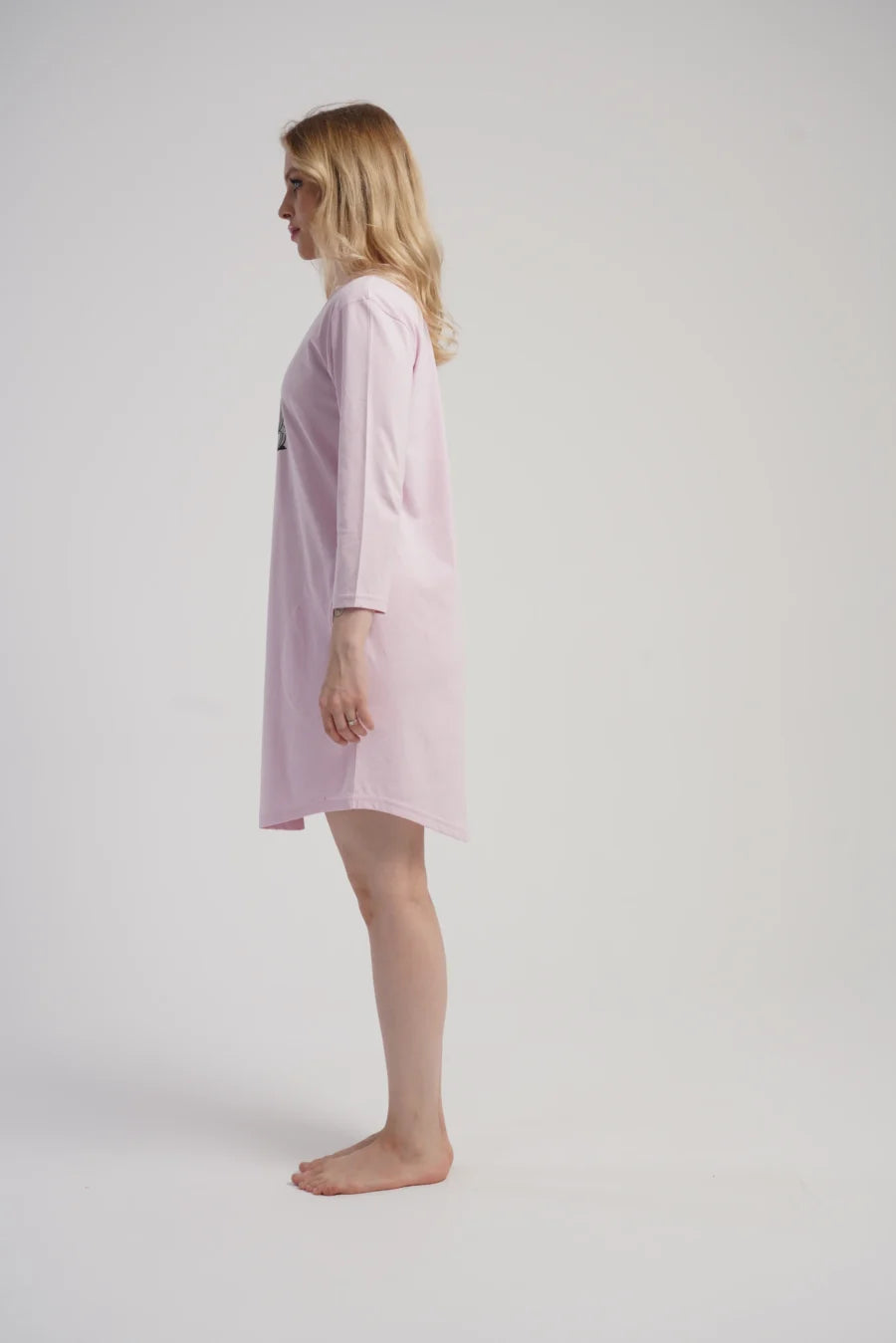 Koszula Nocna Damska Vienetta, Sweet Comfort, Różowy, r. M - XXL