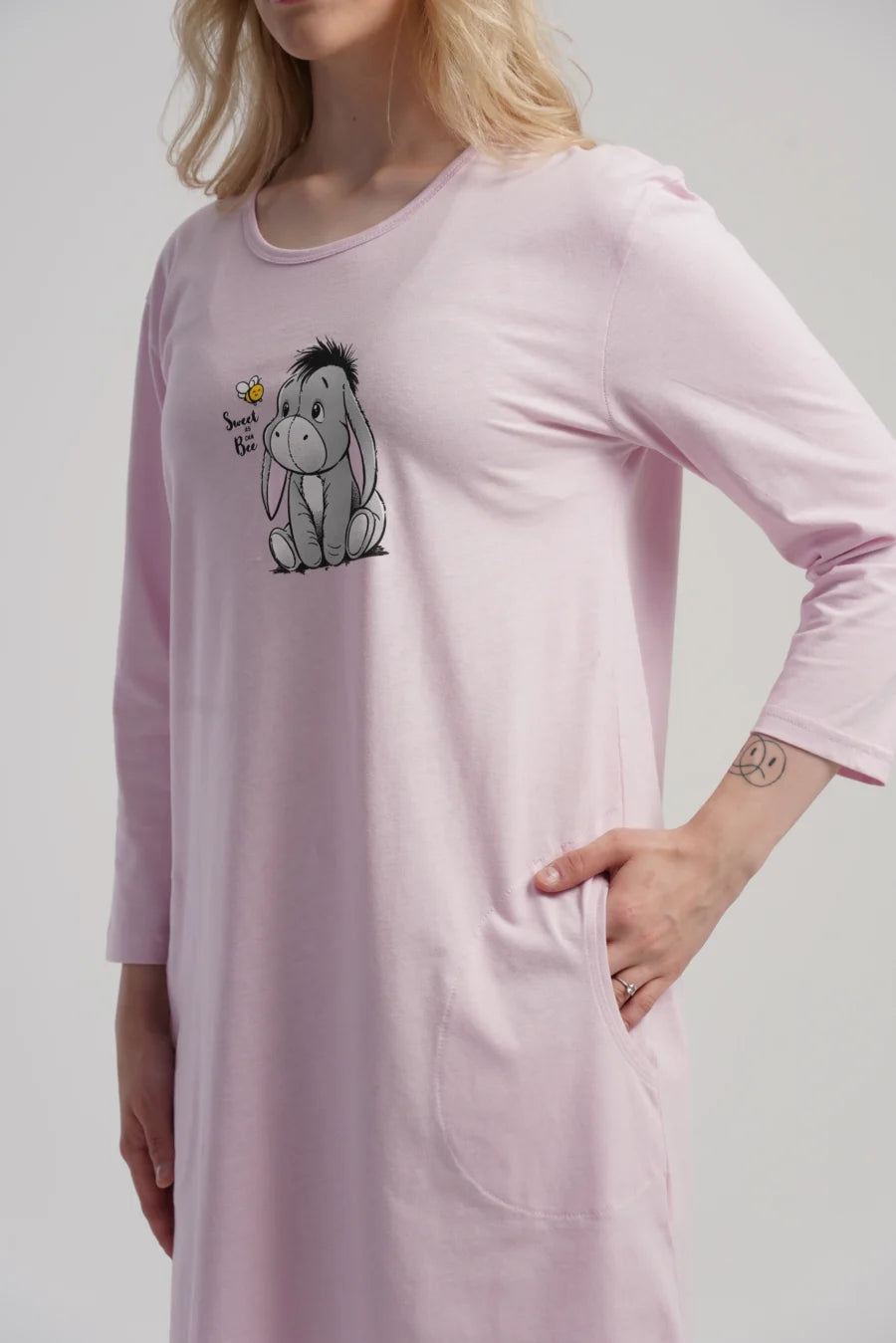 Koszula Nocna Damska Vienetta, Sweet Comfort, Różowy, r. M - XXL