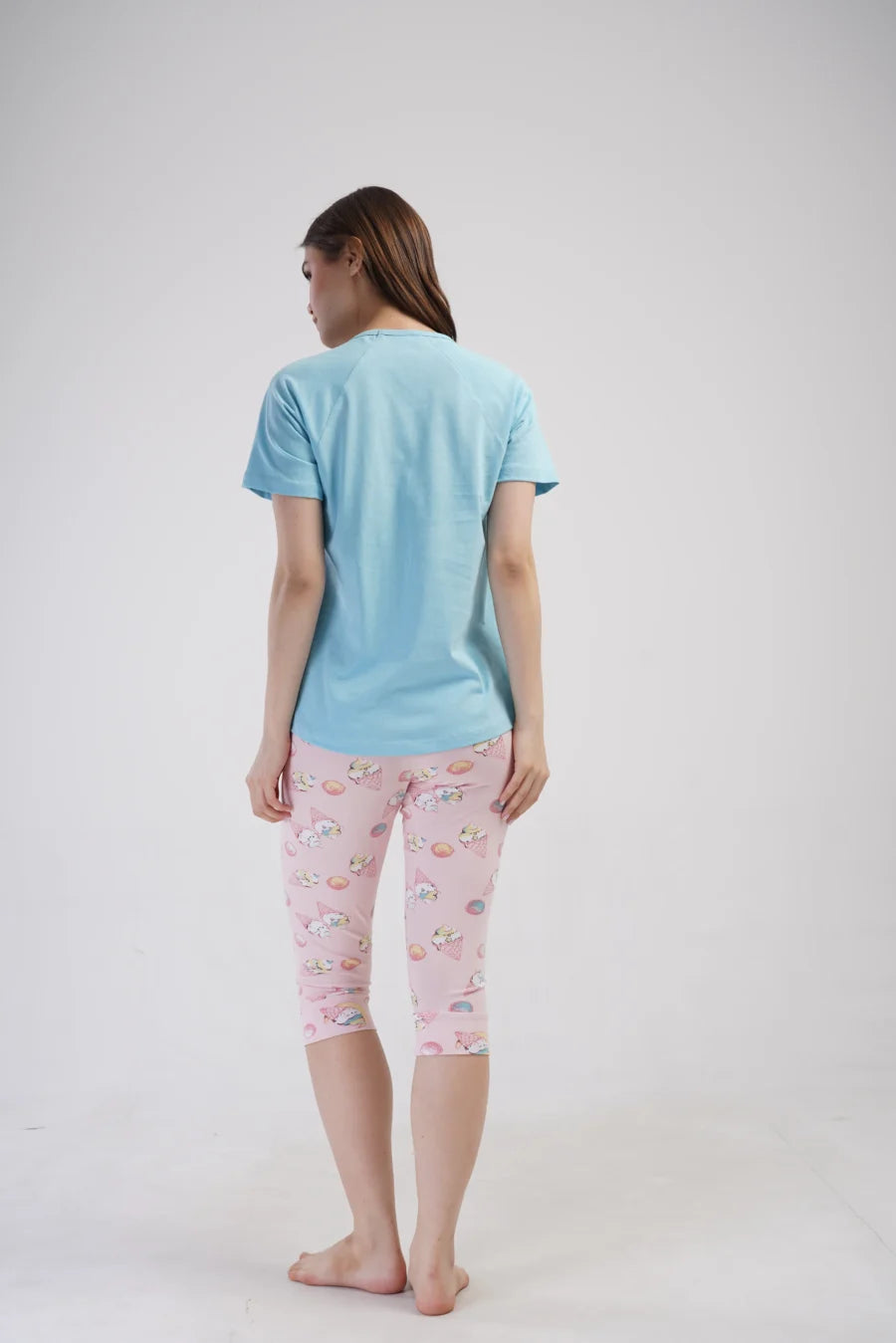 Piżama Damska Vienetta Ice Creams, Niebieski, r. M-XXL