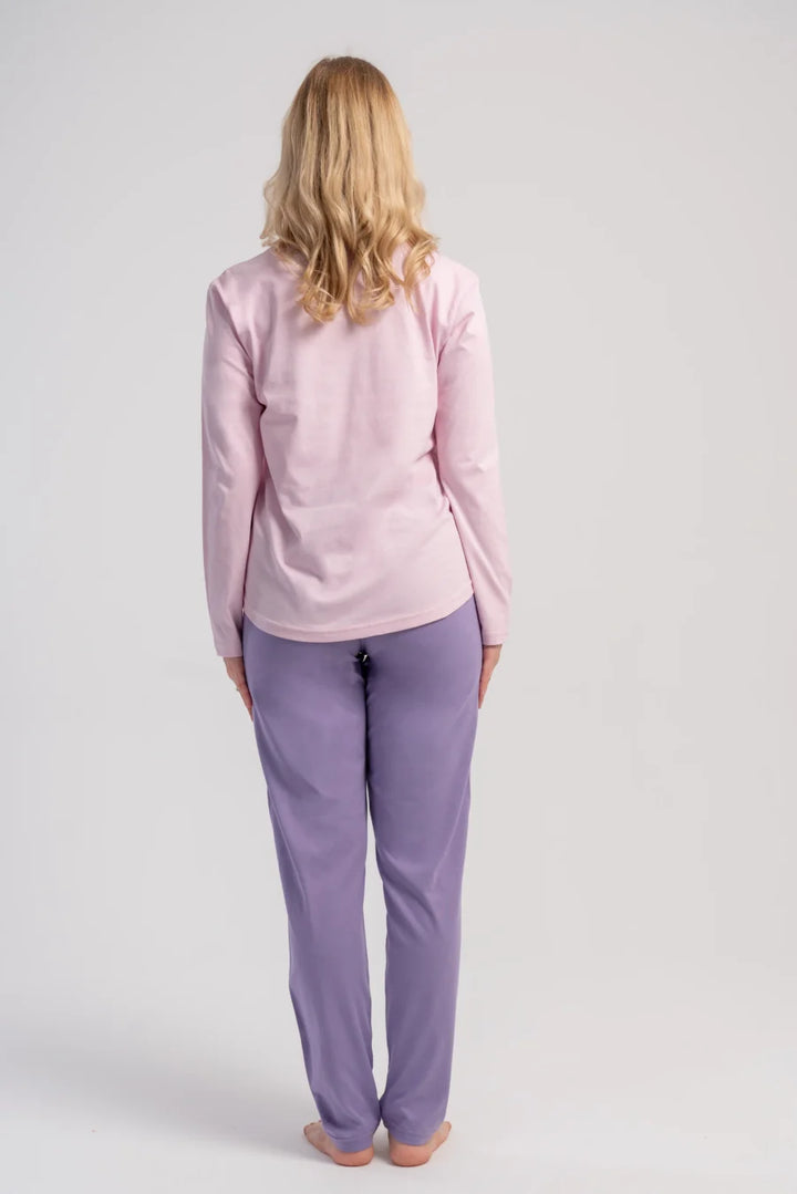 Piżama Damska Vienetta Donkey Dreams, Różowy, r. S-XL