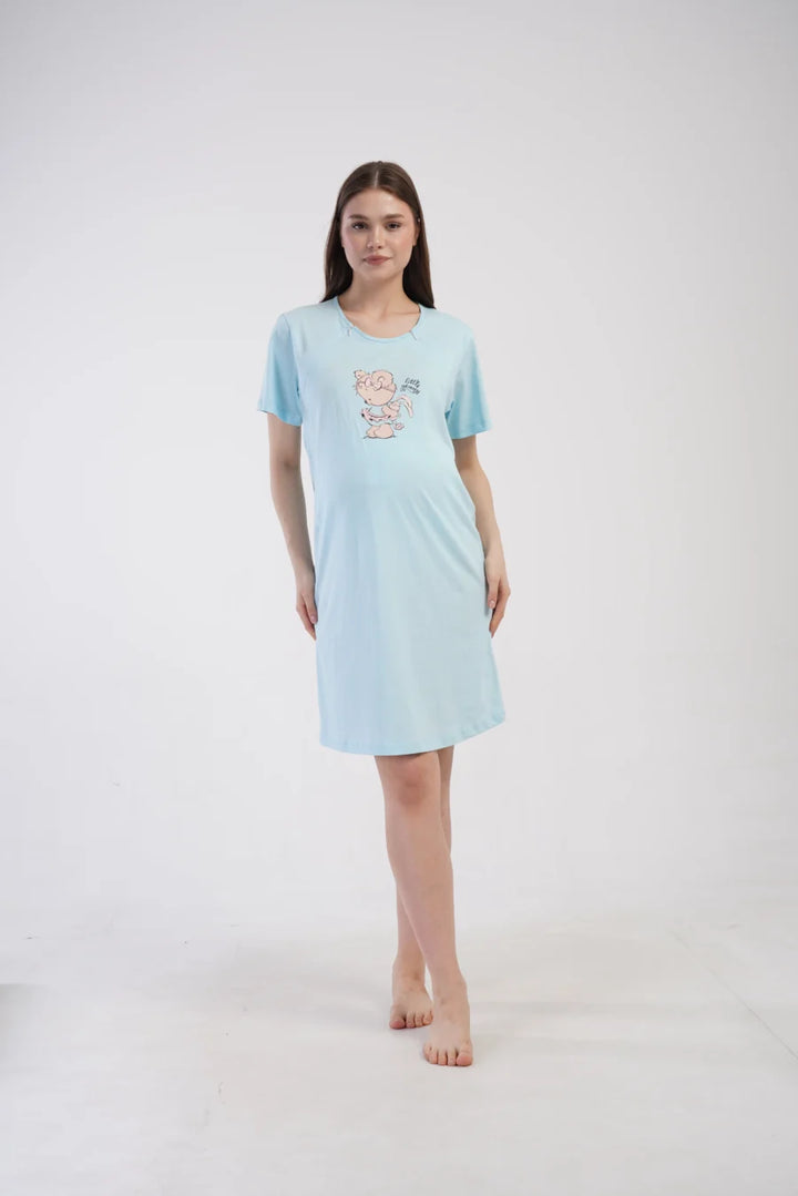 Koszula do Karmienia Vienetta Little Princess, Niebieski, r. S-XL