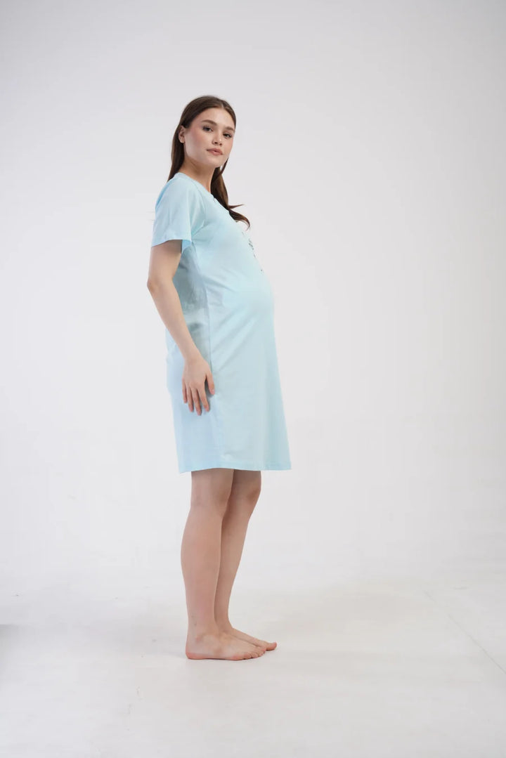 Koszula do Karmienia Vienetta Little Princess, Niebieski, r. S-XL