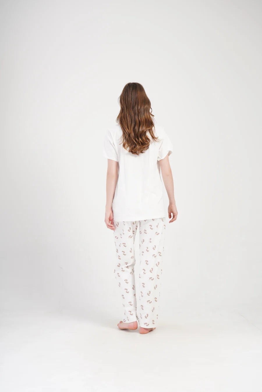 Piżama Damska do karmienia Vienetta Welcome, Biały, r. S-XL