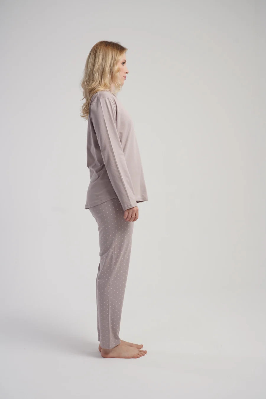 Piżama Damska Vienetta Butterfly Comfort, Beżowy, r. 1XL-4XL